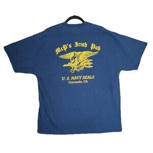 McP’s Irish Pub U.S. Navy SEALs Coronado CA Tee Men’s Navy Blue Military T Shirt